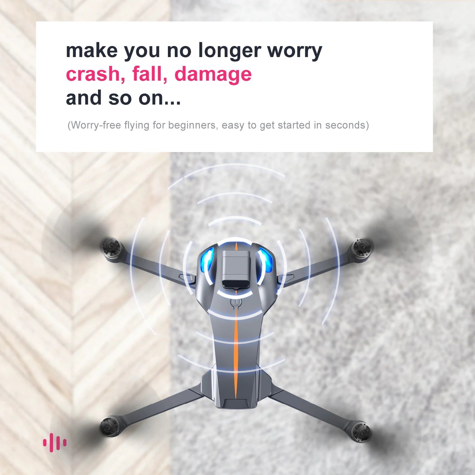 K911 max 8K HD Dual Camera Drone with Smart 360-Degree Laser Obstacle Avoidance Professional Camera Drone 11 if you're a beginner, you'll be able to fly in seconds
