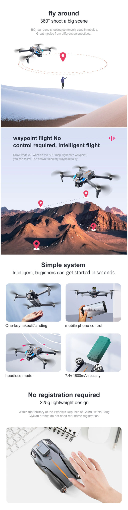 K911 max 8K HD Dual Camera Drone with Smart 360-Degree Laser Obstacle Avoidance Professional Camera Drone 17 K911 max 8K HD Dual Camera Drone, mobile phone control headless mode 7.4v 18OOmAh battery No registration required 225g
