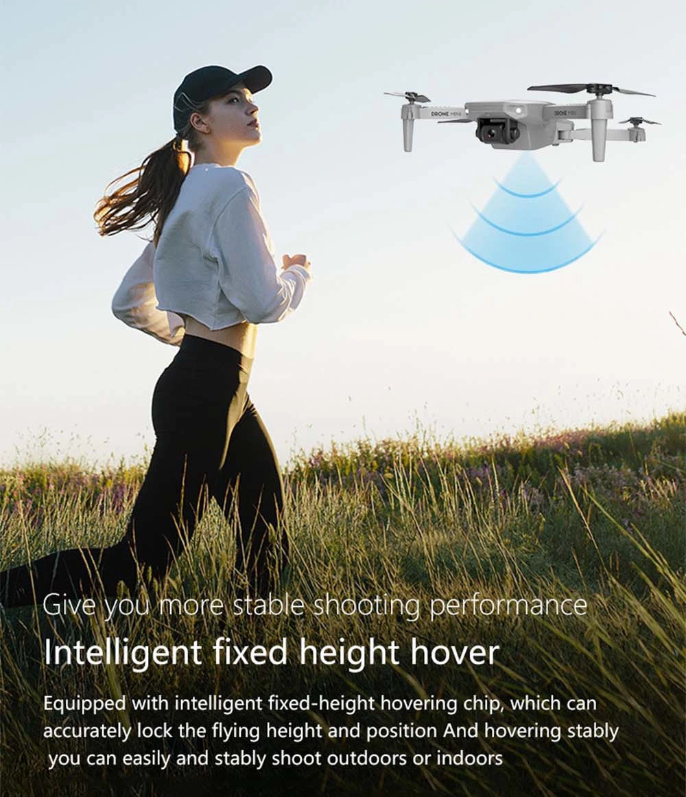 E88 Drone, intelligent fixed-height hover chip can accurately lock the flying height and