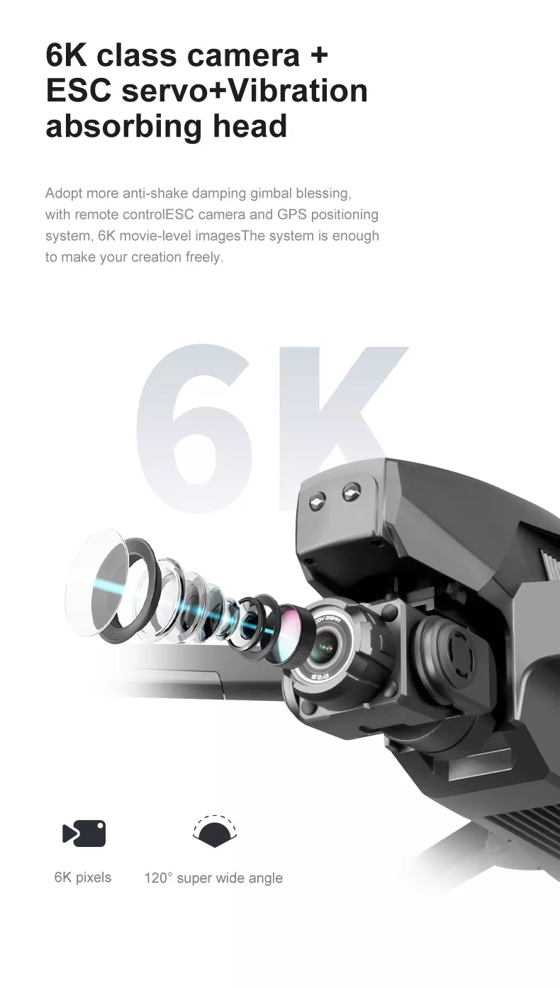 4DRC M1 Pro 2 drone, 6K class camera ESC servo+Vibration