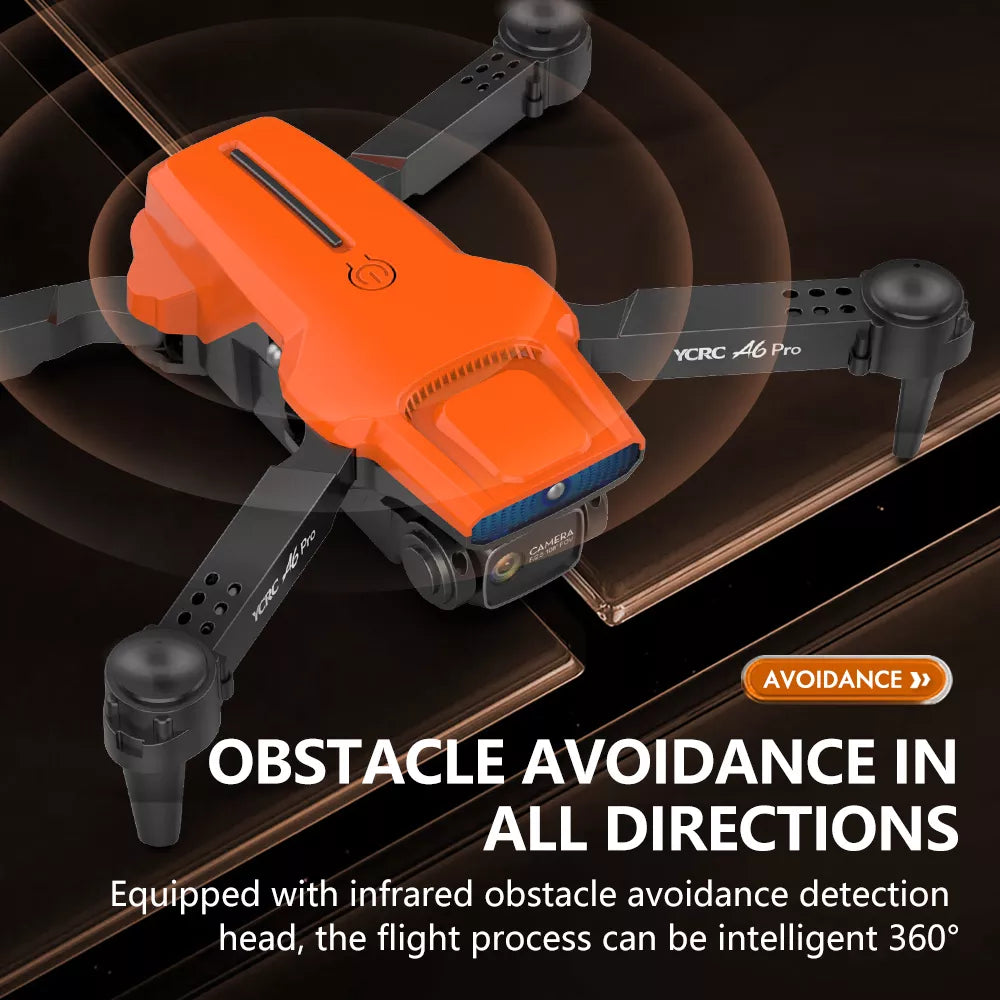 YCRC A6 Pro Drone, ycrc 46 pro avoidance % obstacle avoidance