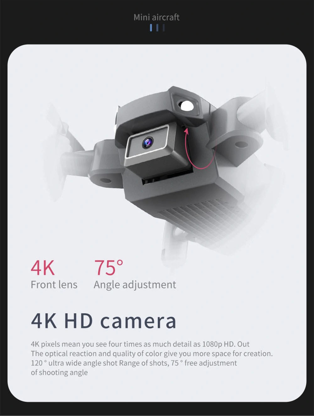 ky905 mini drone 4k hd camera
