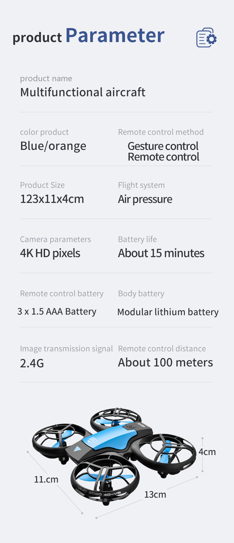 4drc V8 Mini Drone 4K 1080P HD Camera WiFi Fpv Air Pressure Height Maintain Foldable RC Quadcopter 21 4drc V8 Mini Drone, product parameter e product name multifunctional aircraft color product remote control method