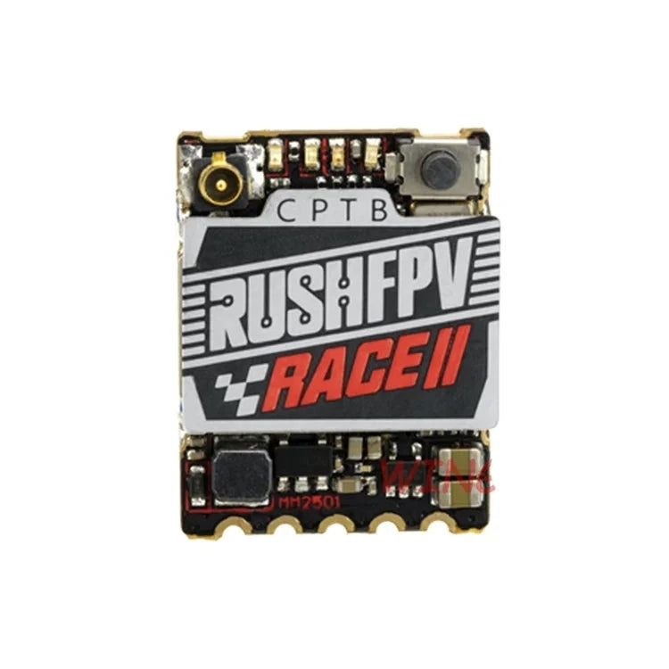 RUSH TANK RACE II VTX - PIT/25/50/200mW/MAX 5.8GHz Video Transmitter w/ Smart Audio 20x15mm 1.7g Stackable For FPV Racing Drone Micro Stacks