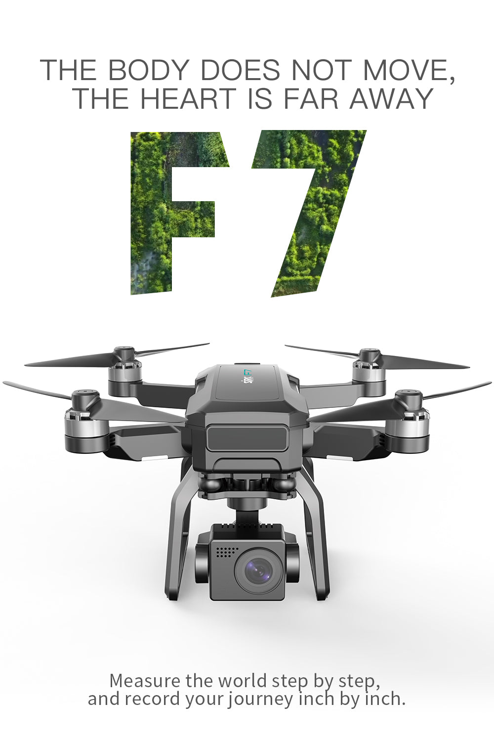 SJRC F7 PRO / F7S Pro Drone, measure the world 'Pek and record your journey by inch: step step .
