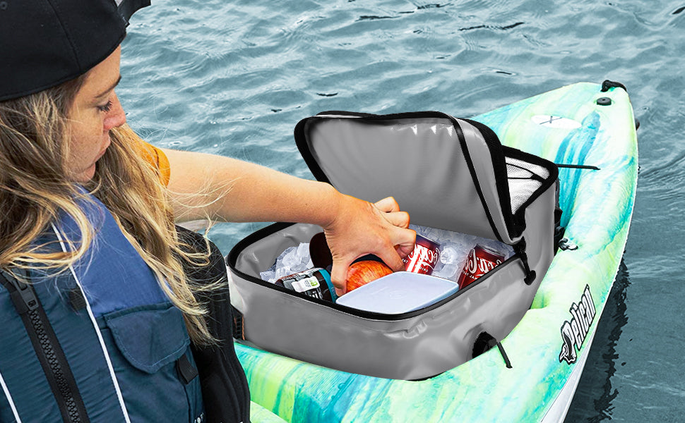Buffalo Gear kayak fish cooler with shoulder strap