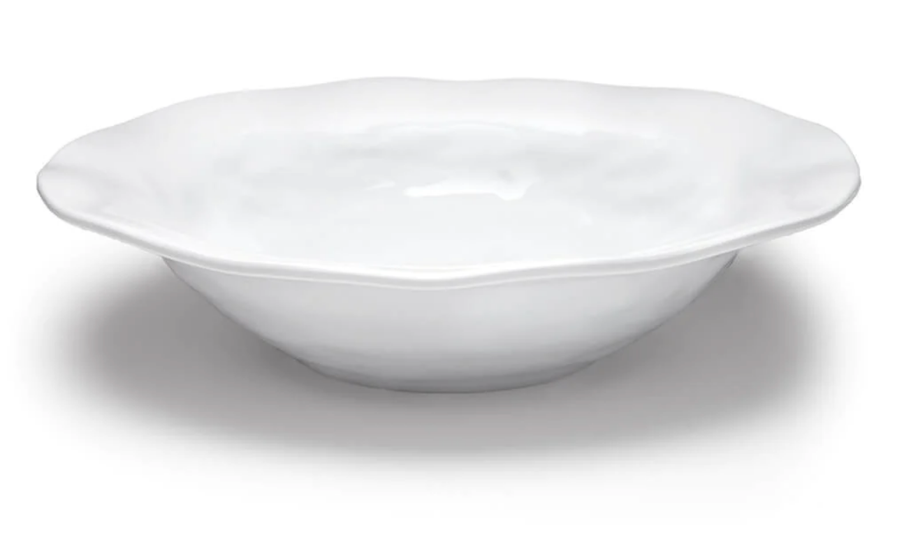 Ruffle Round Melamine Serving Bowl