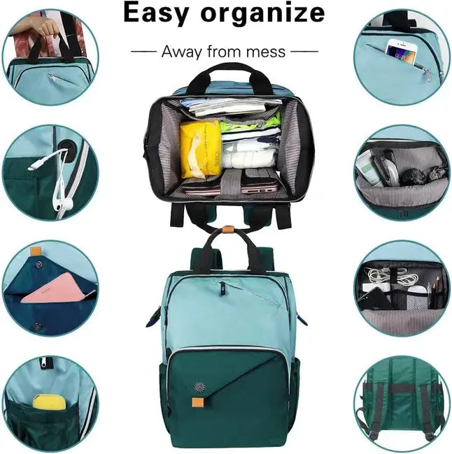 Green laptop bags