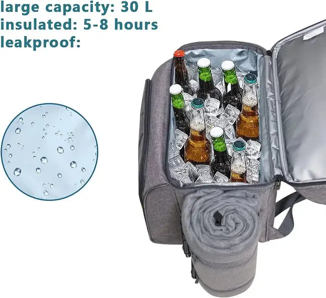 LARGE INSULATED COOLER COMPARTMENTS