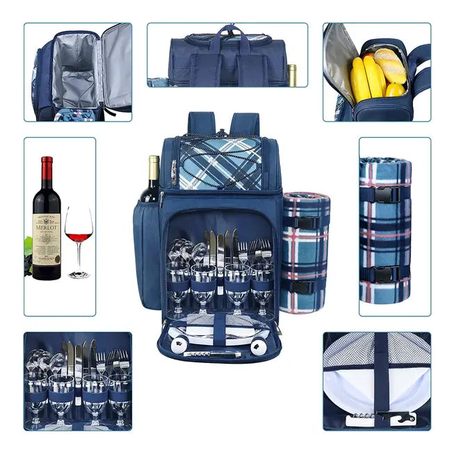 picnic set backpack,wine picnic backpack