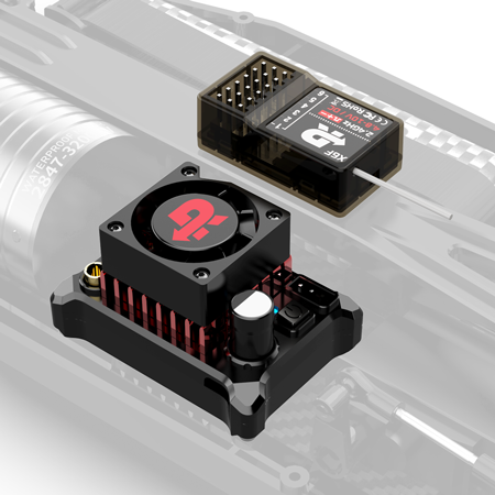 45A electric speed control with 2 cooling system