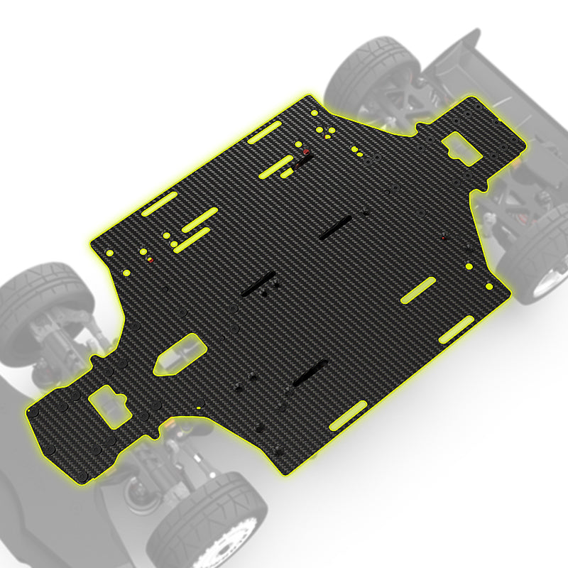 CARBON FIBER CHASSIS FOR REMOTE CONTROL MOSTER SUPERCAR