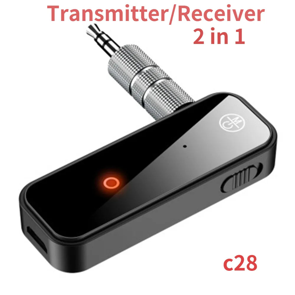 Bluetooth 5.0 Transmitter Receiver 2 in1 Jack Wireless Adapter 3.5mm