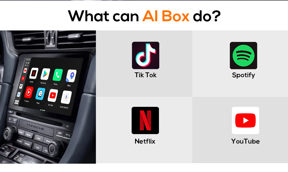 ApplePie Mini 2.0 EVO Carplay Ai Box Android 9.0 4+64G Car
