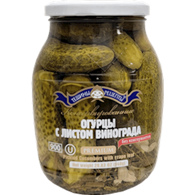 CUCUMBER WITH GRAPE LEAF KOSHER 900 ML