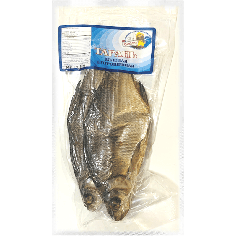 KUZMICH DRY FISH GUTTED  TARAN  V/P ~ 0.5 LB