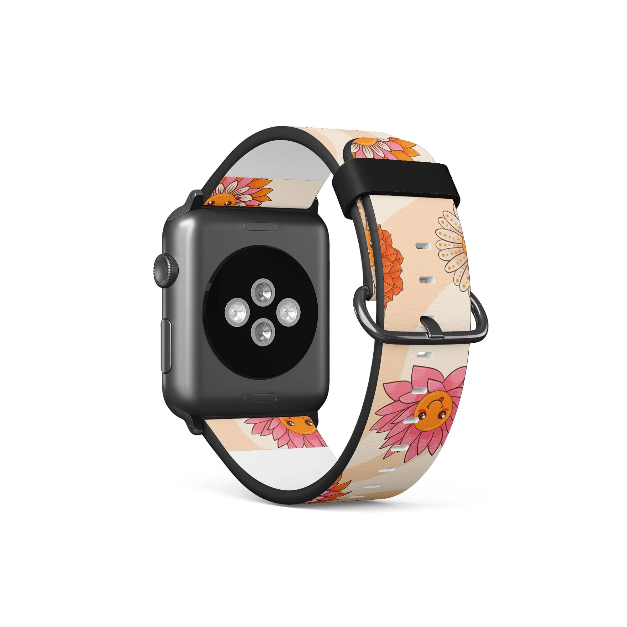 Far Out | Floral Smiley Face Apple Watch Band