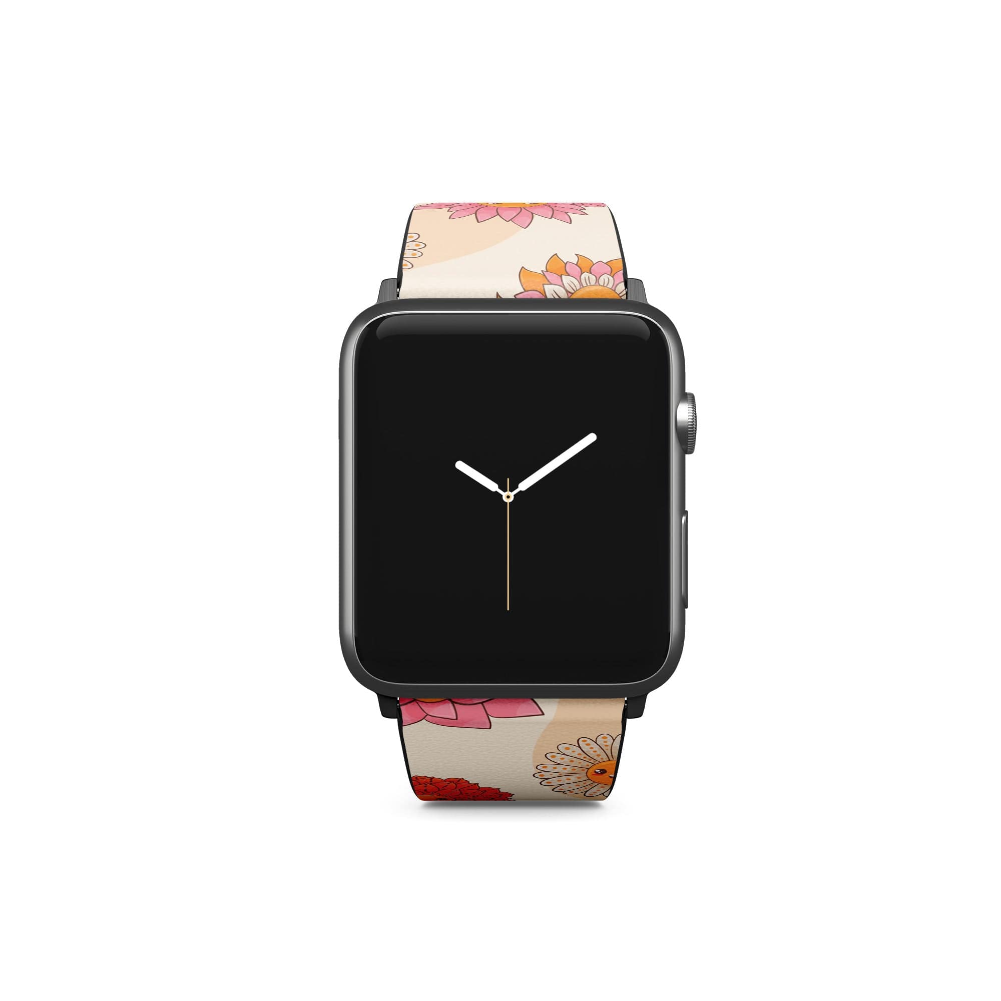 Far Out | Floral Smiley Face Apple Watch Band