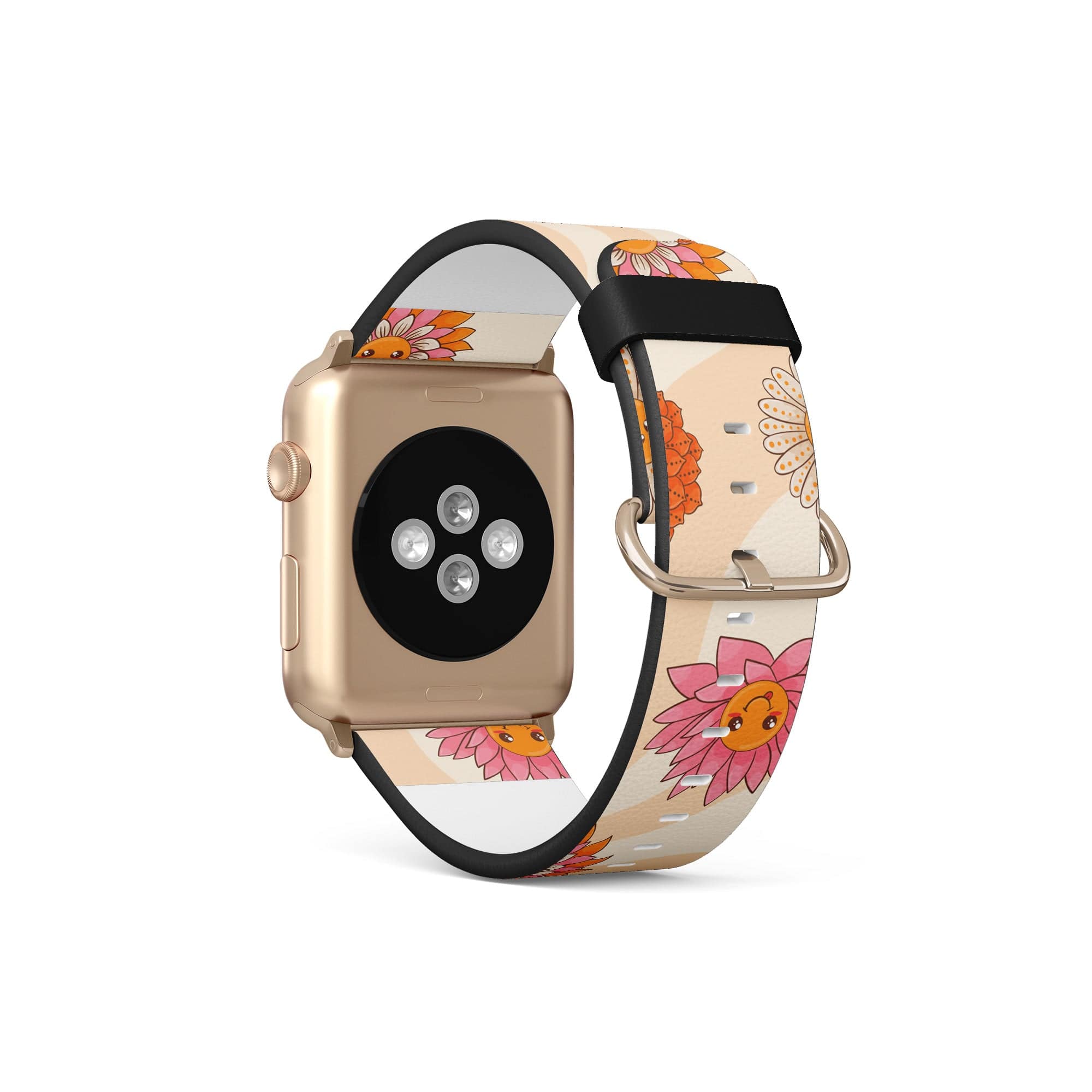 Far Out | Floral Smiley Face Apple Watch Band