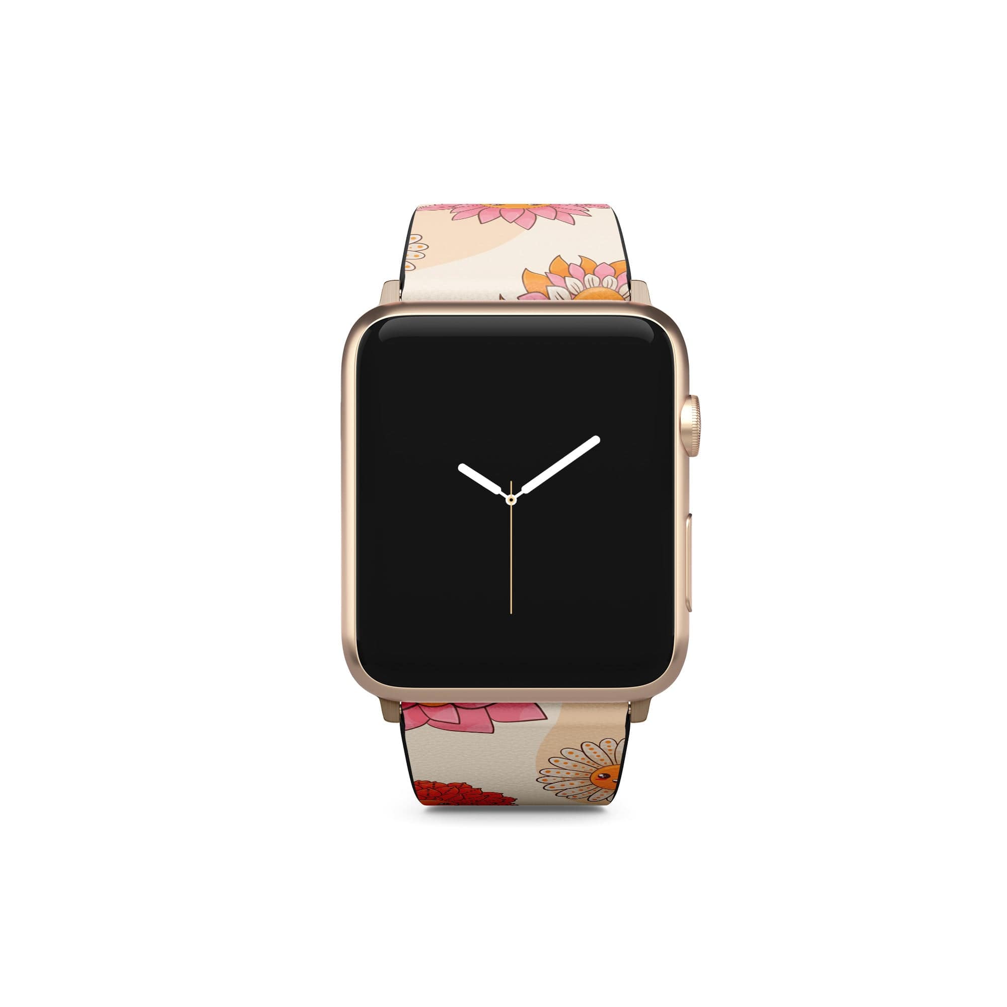 Far Out | Floral Smiley Face Apple Watch Band