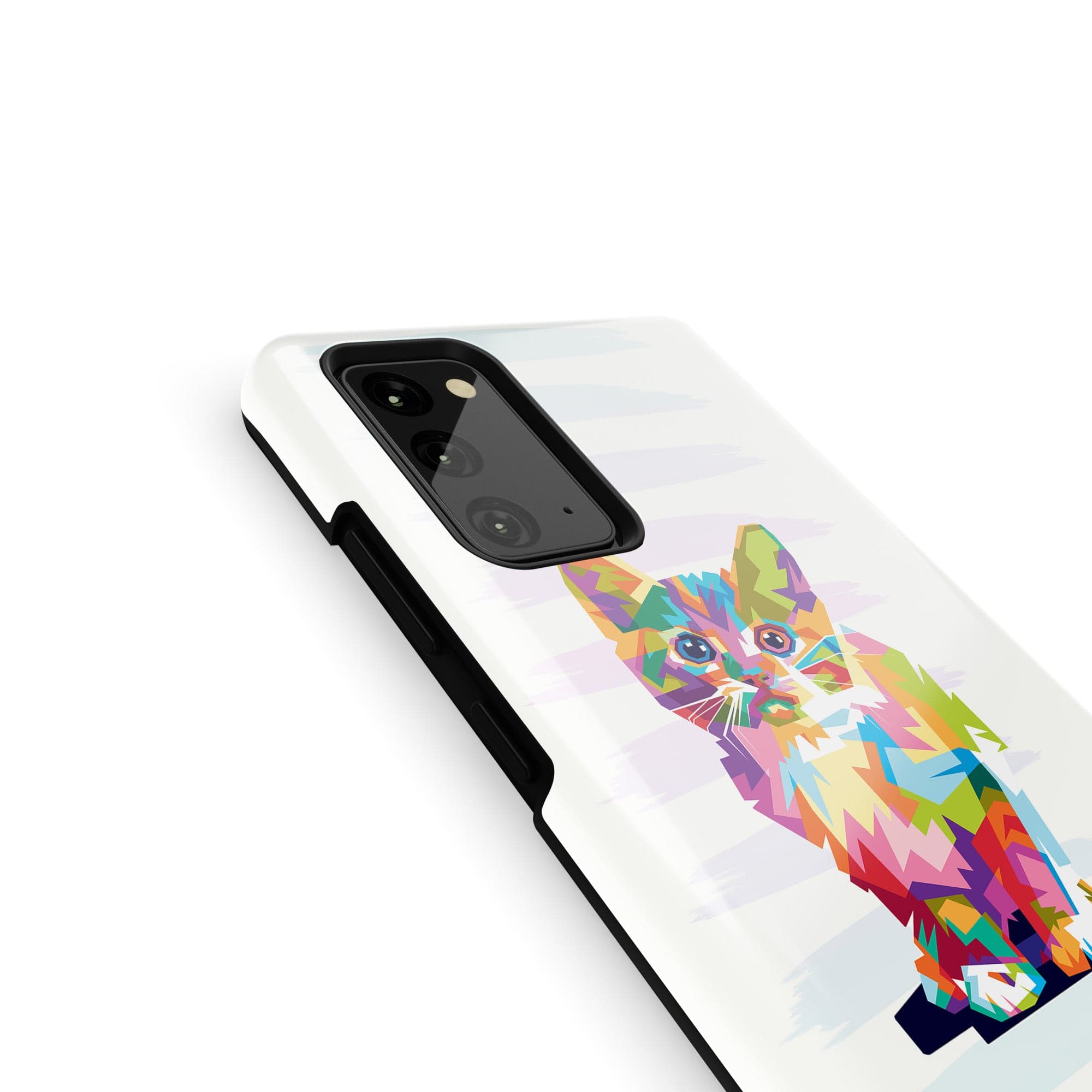 Fractal Canvas | Abstract Cat Samsung Case