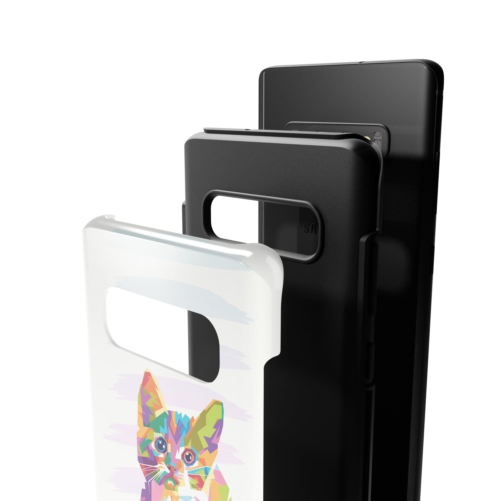 Fractal Canvas | Abstract Cat Samsung Case