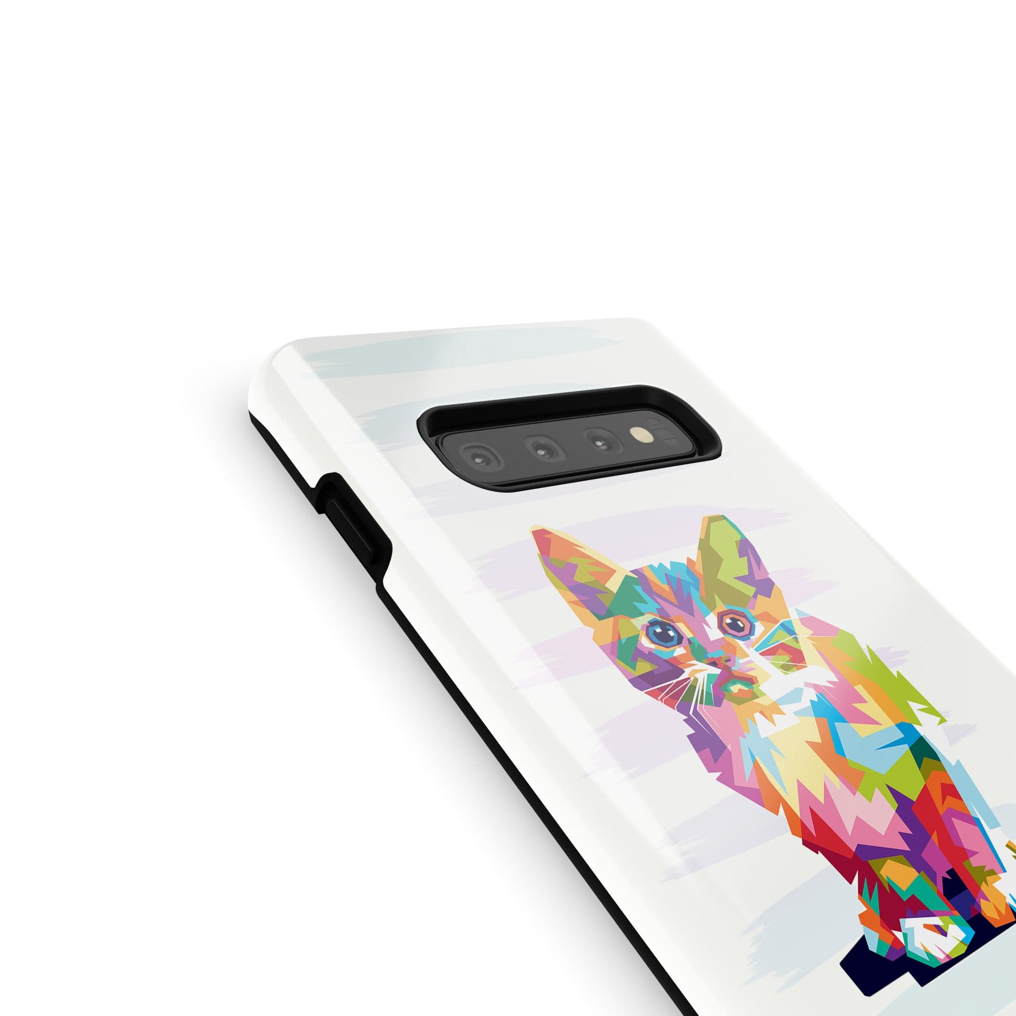 Fractal Canvas | Abstract Cat Samsung Case