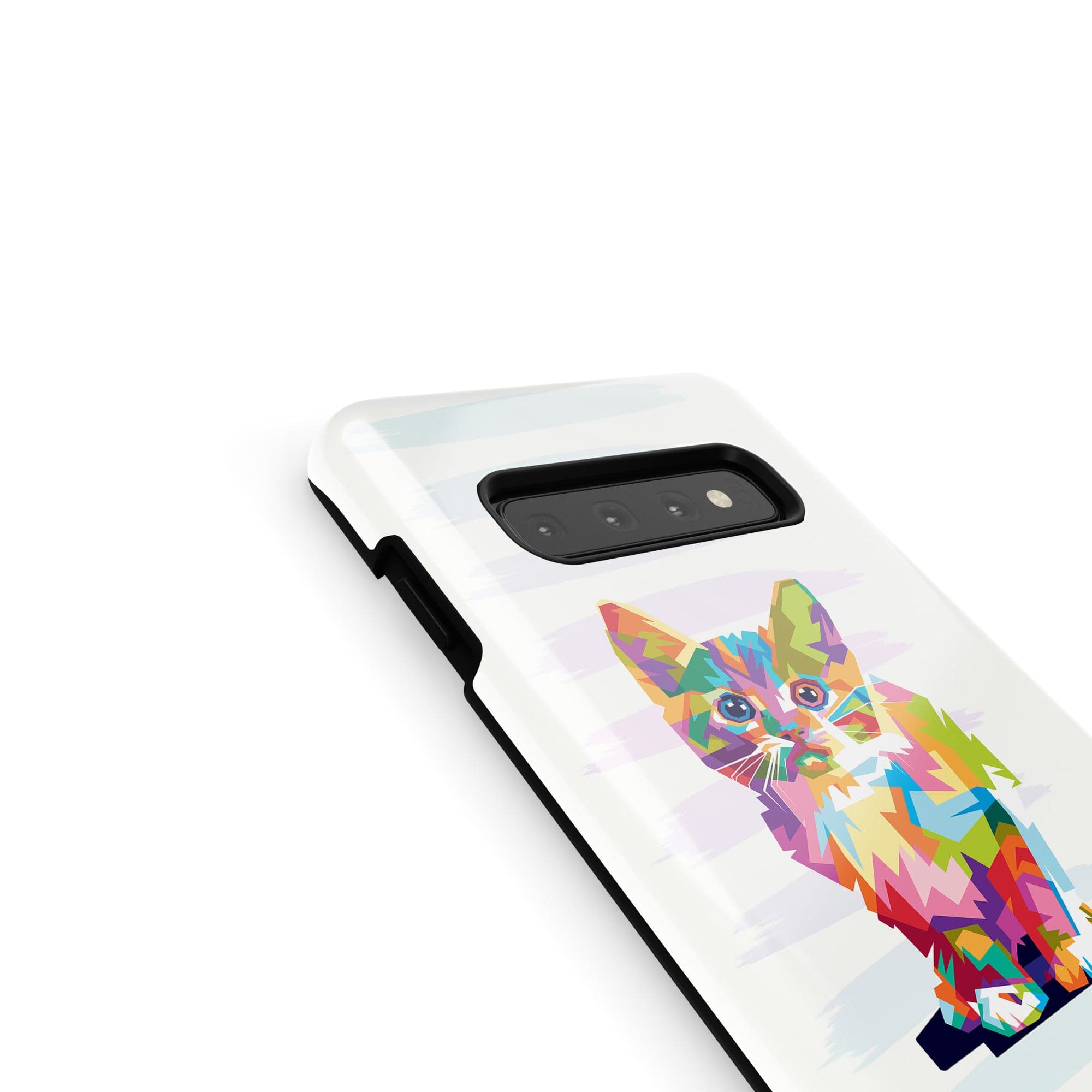 Fractal Canvas | Abstract Cat Samsung Case