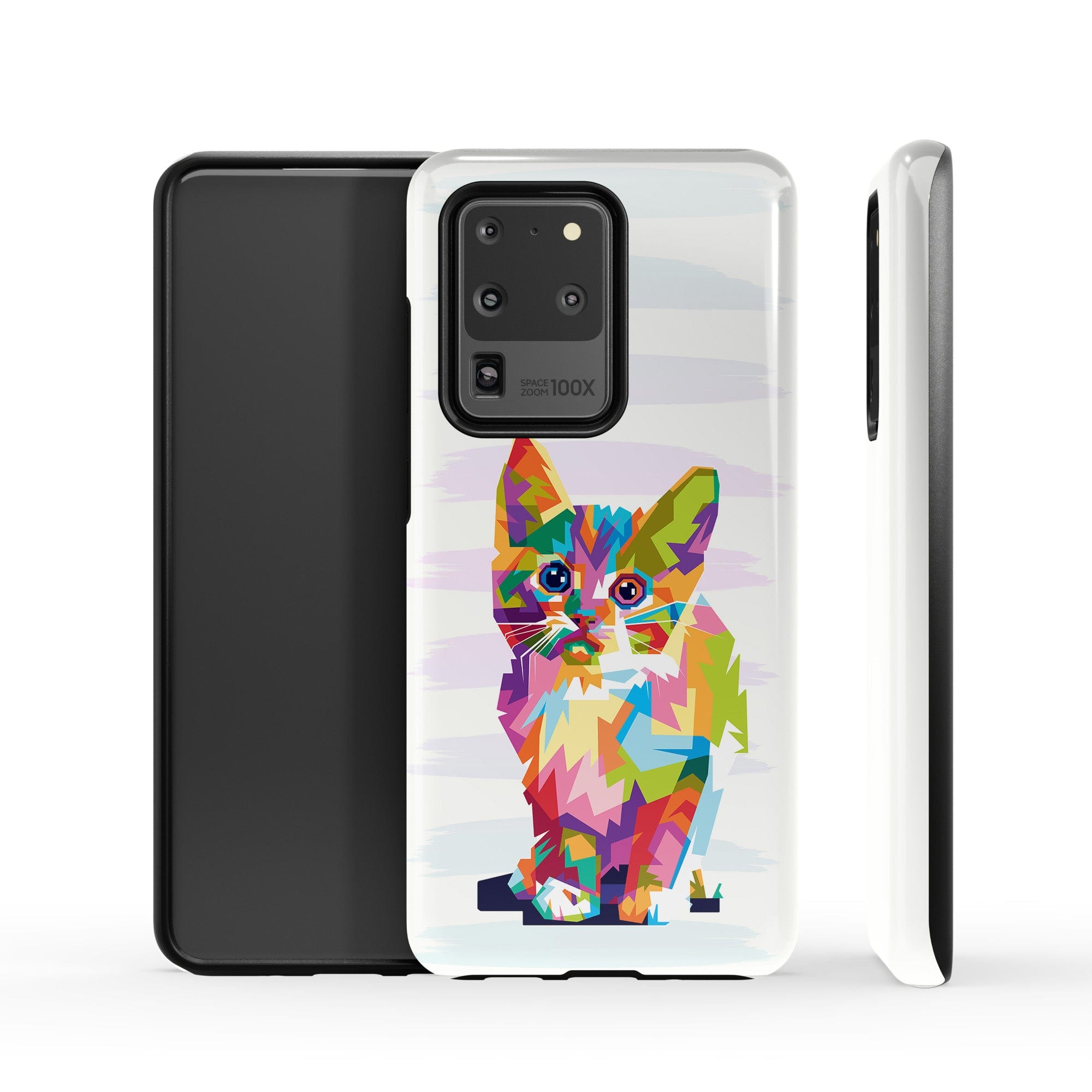 Fractal Canvas | Abstract Cat Samsung Case