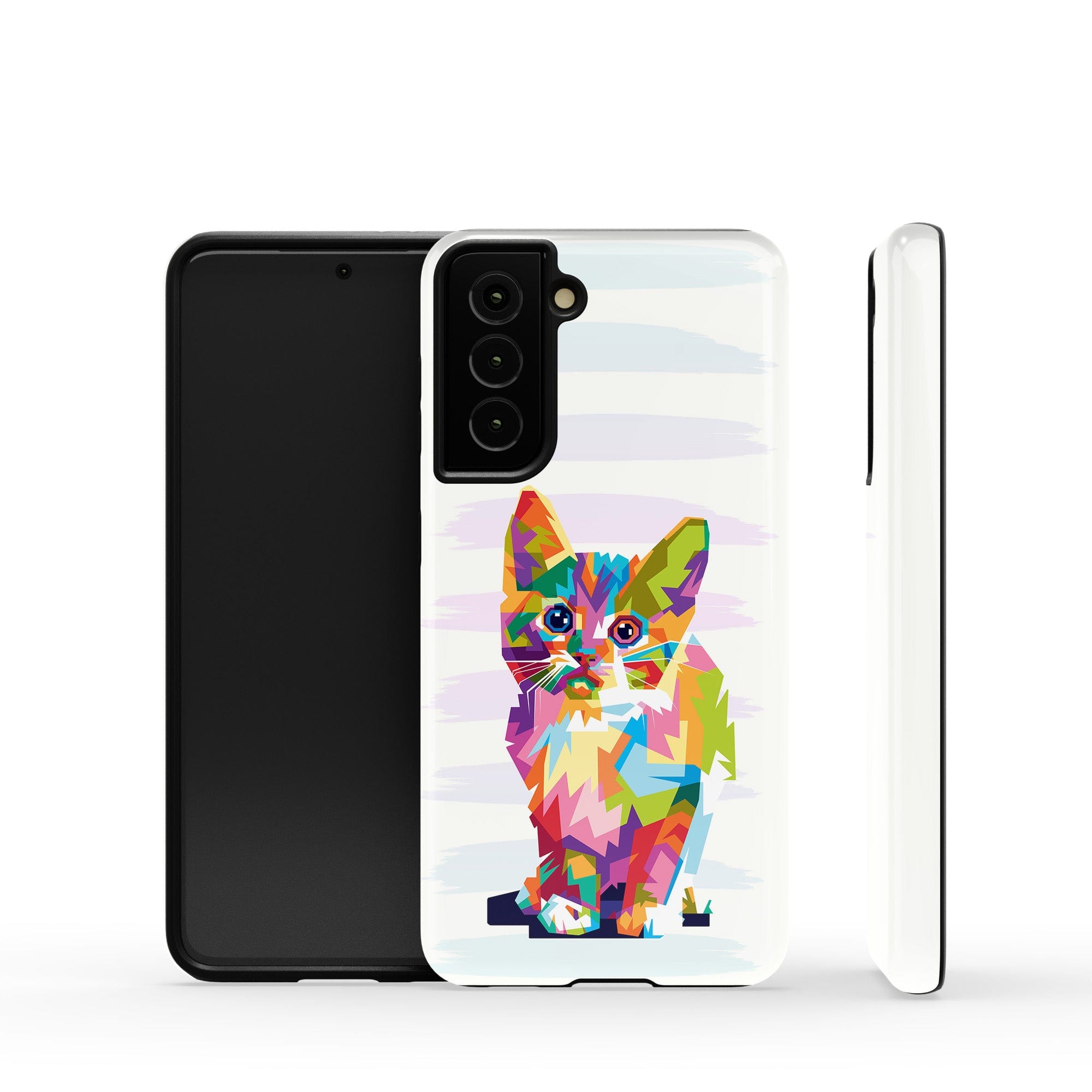 Fractal Canvas | Abstract Cat Samsung Case