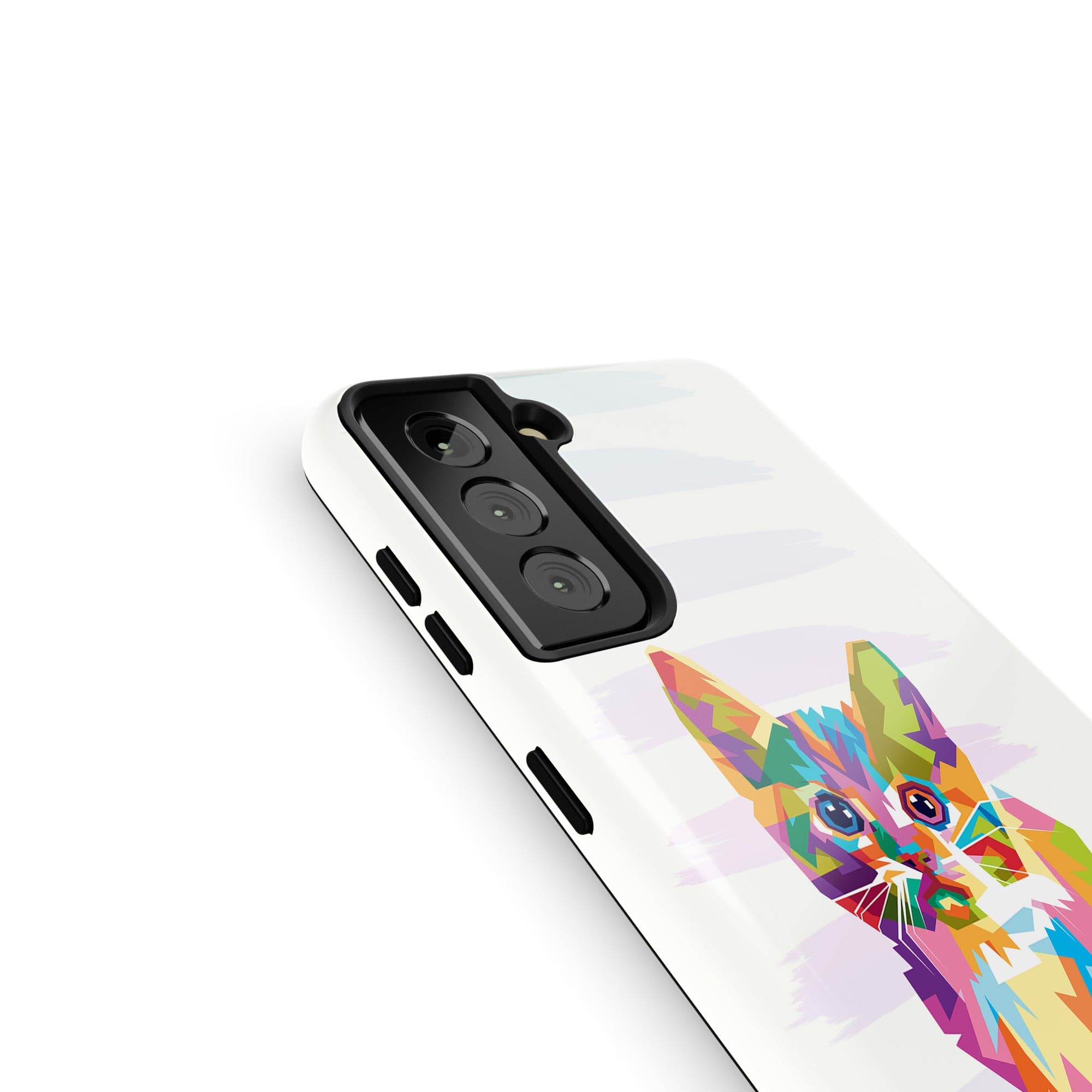 Fractal Canvas | Abstract Cat Samsung Case