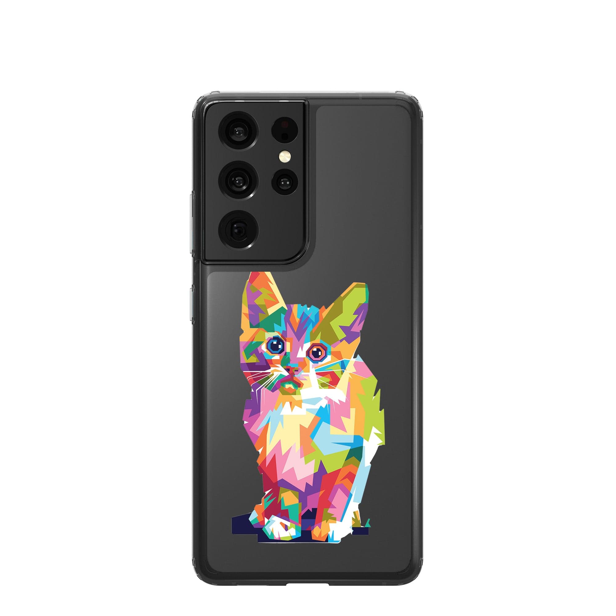 Fractal Canvas | Abstract Cat Samsung Case