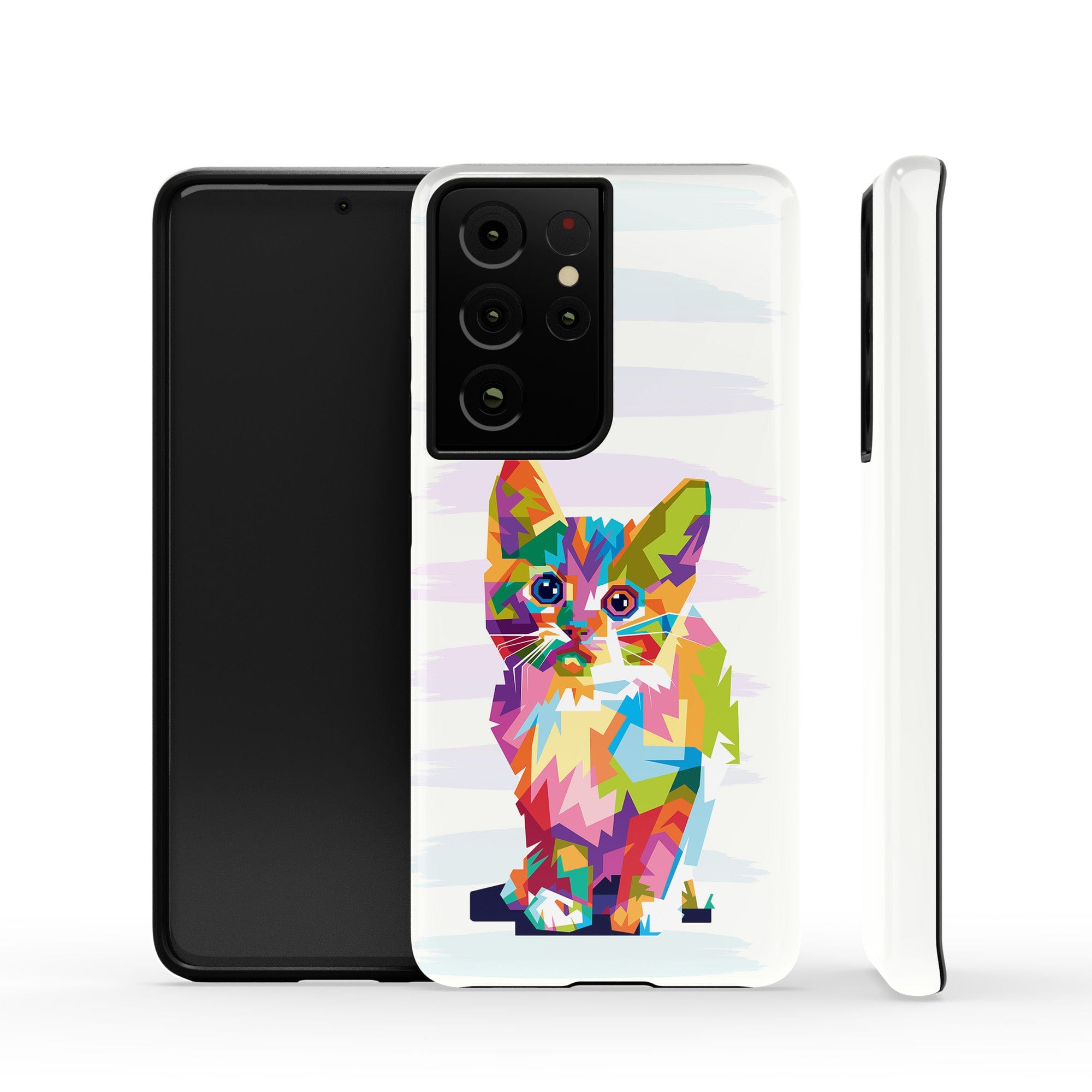 Fractal Canvas | Abstract Cat Samsung Case