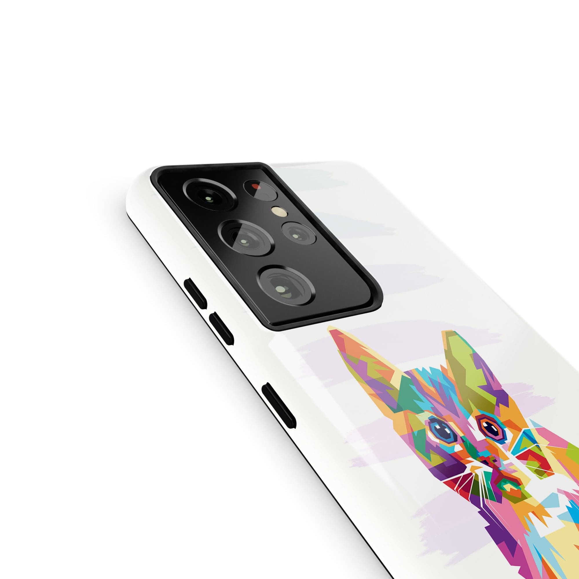 Fractal Canvas | Abstract Cat Samsung Case