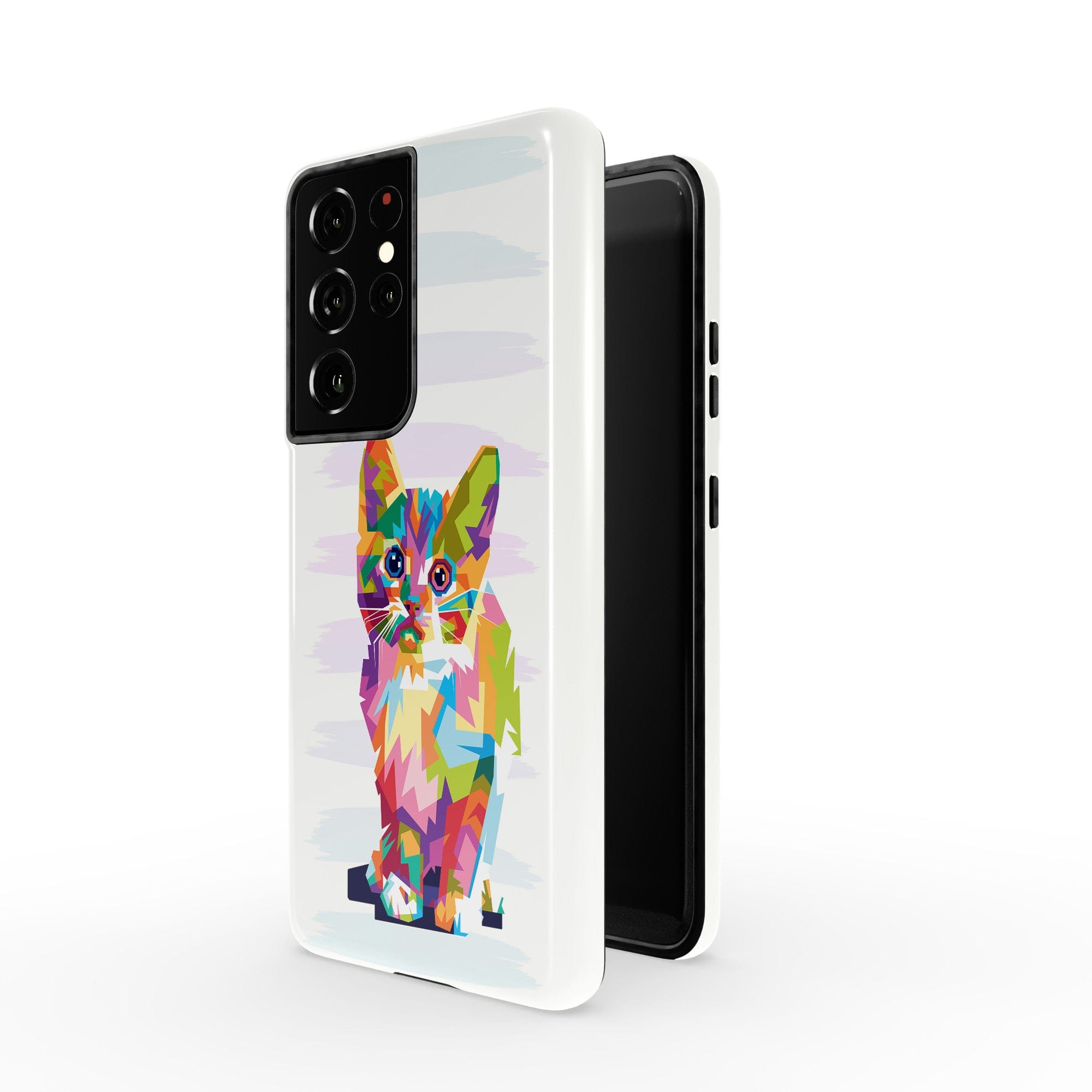 Fractal Canvas | Abstract Cat Samsung Case