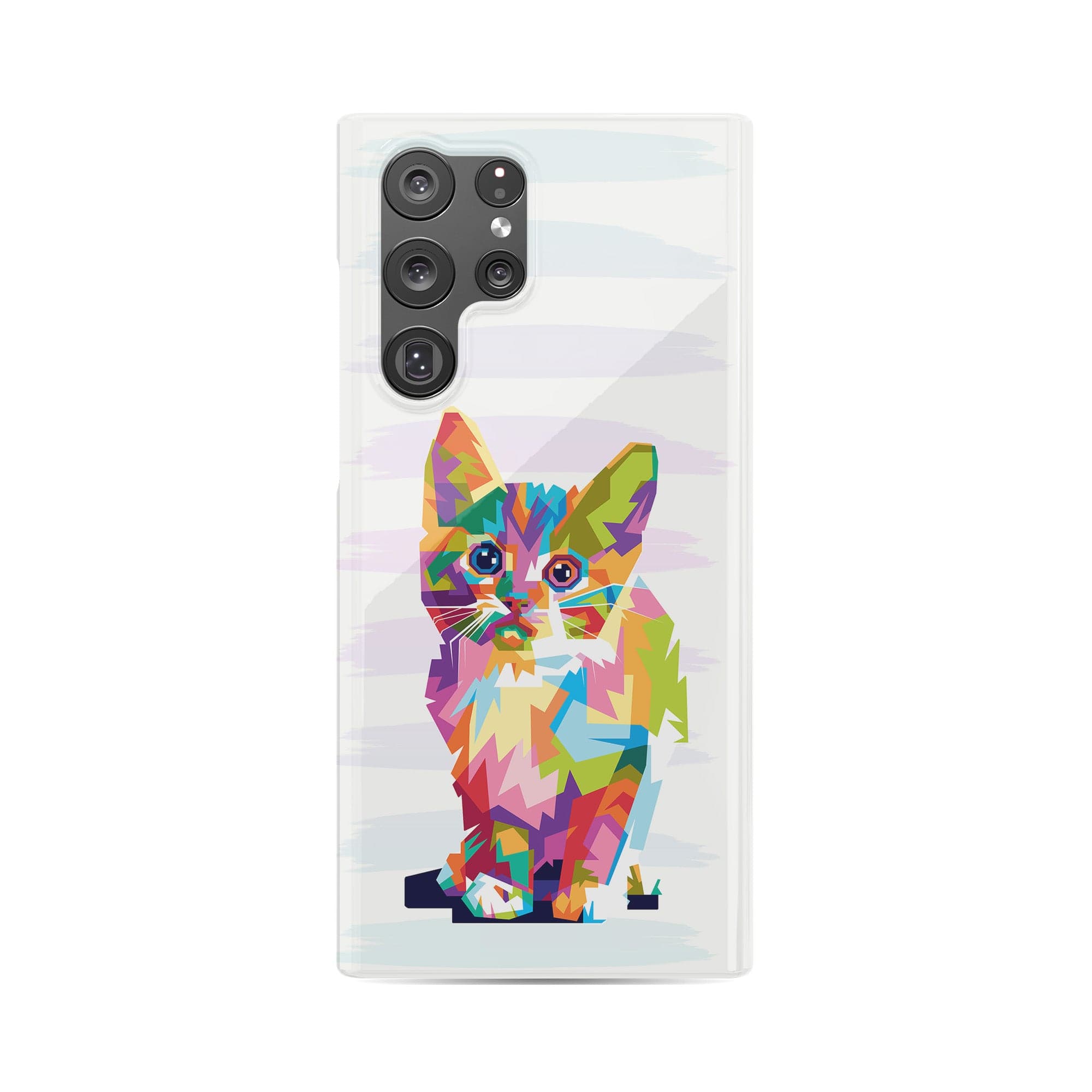 Fractal Canvas | Abstract Cat Samsung Case