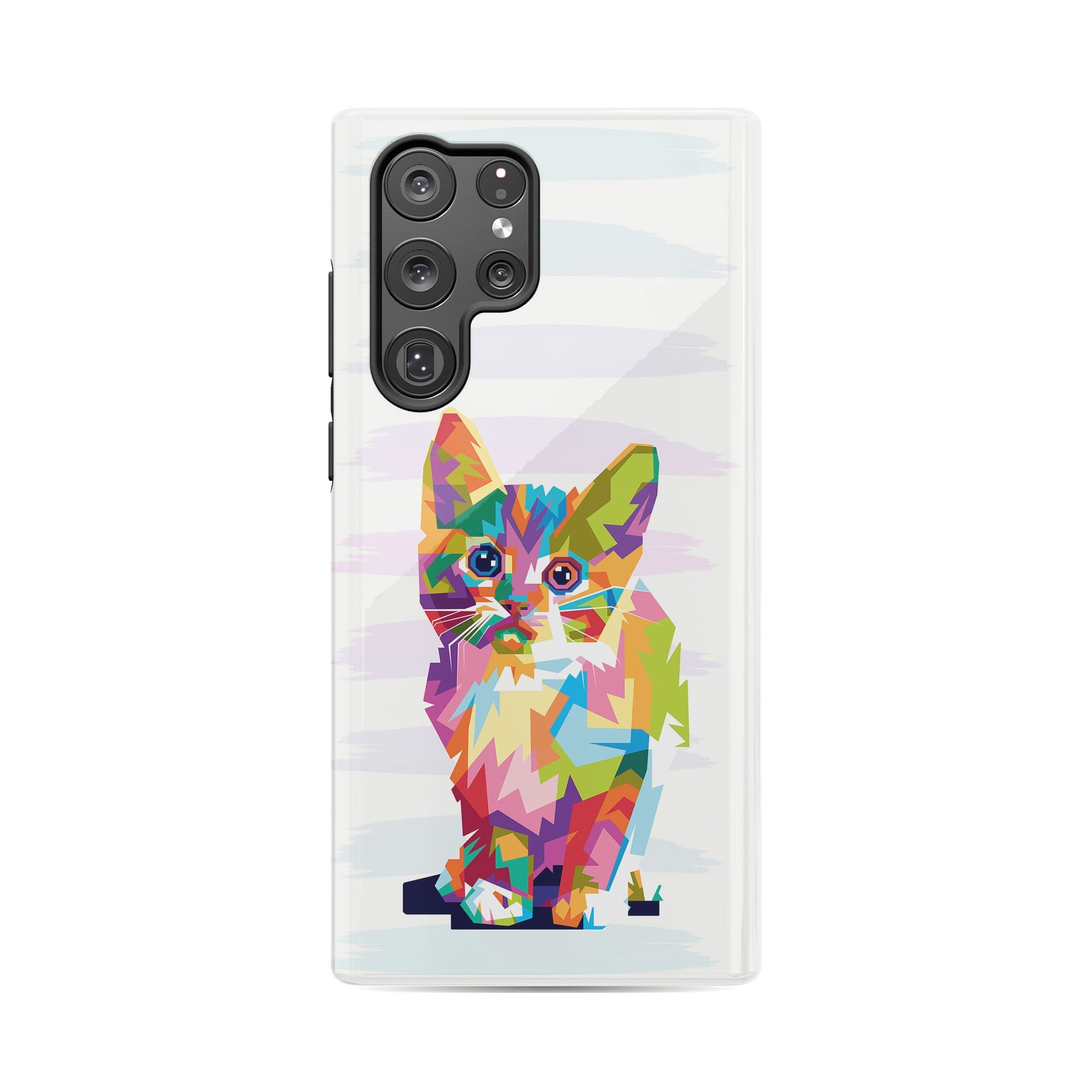 Fractal Canvas | Abstract Cat Samsung Case