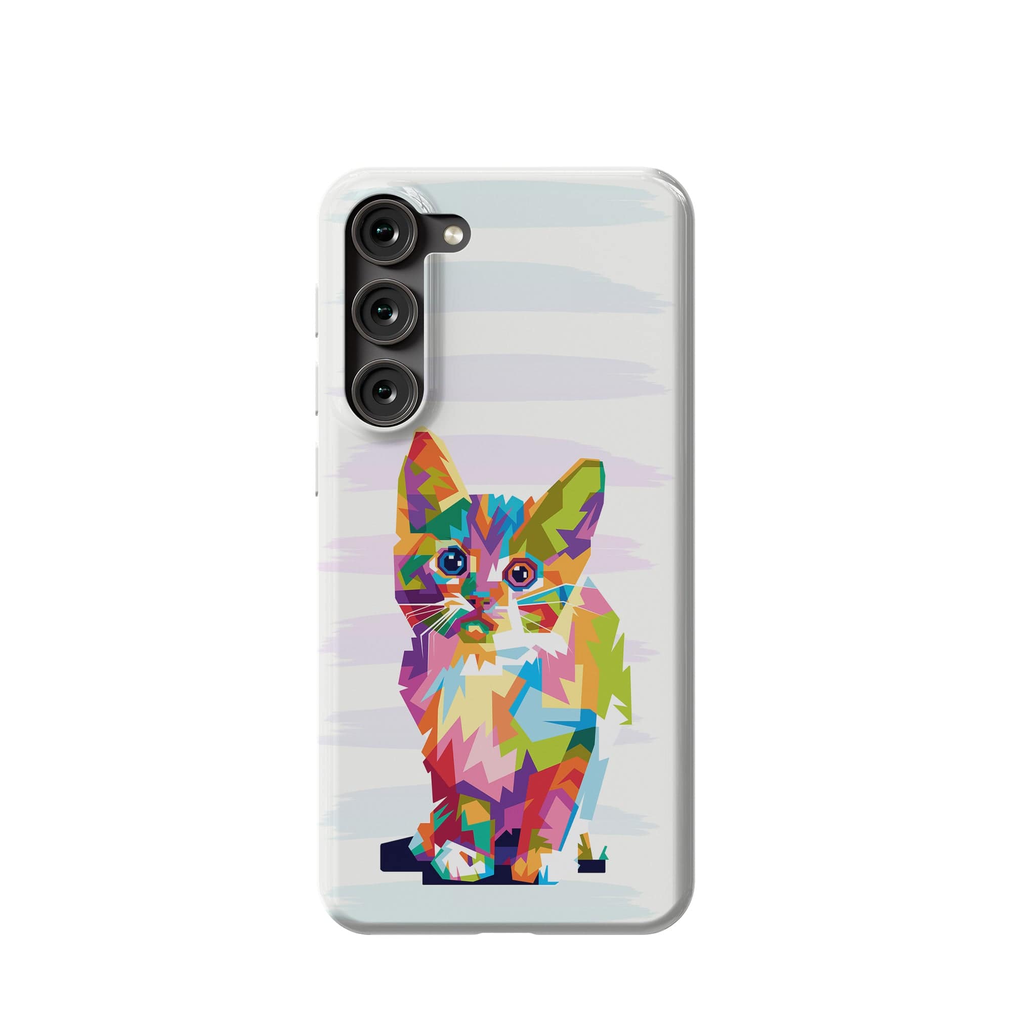 Fractal Canvas | Abstract Cat Samsung Case