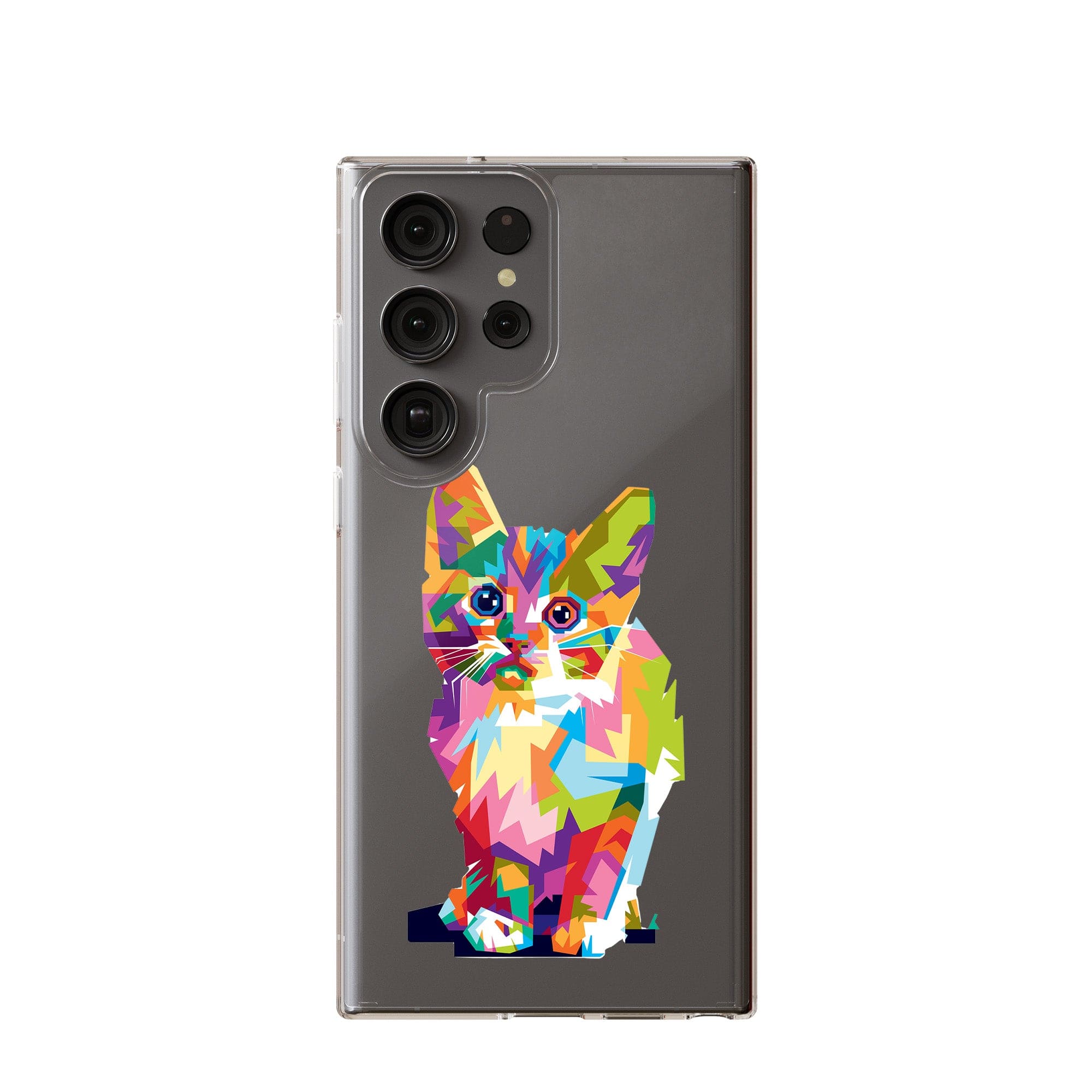 Fractal Canvas | Abstract Cat Samsung Case