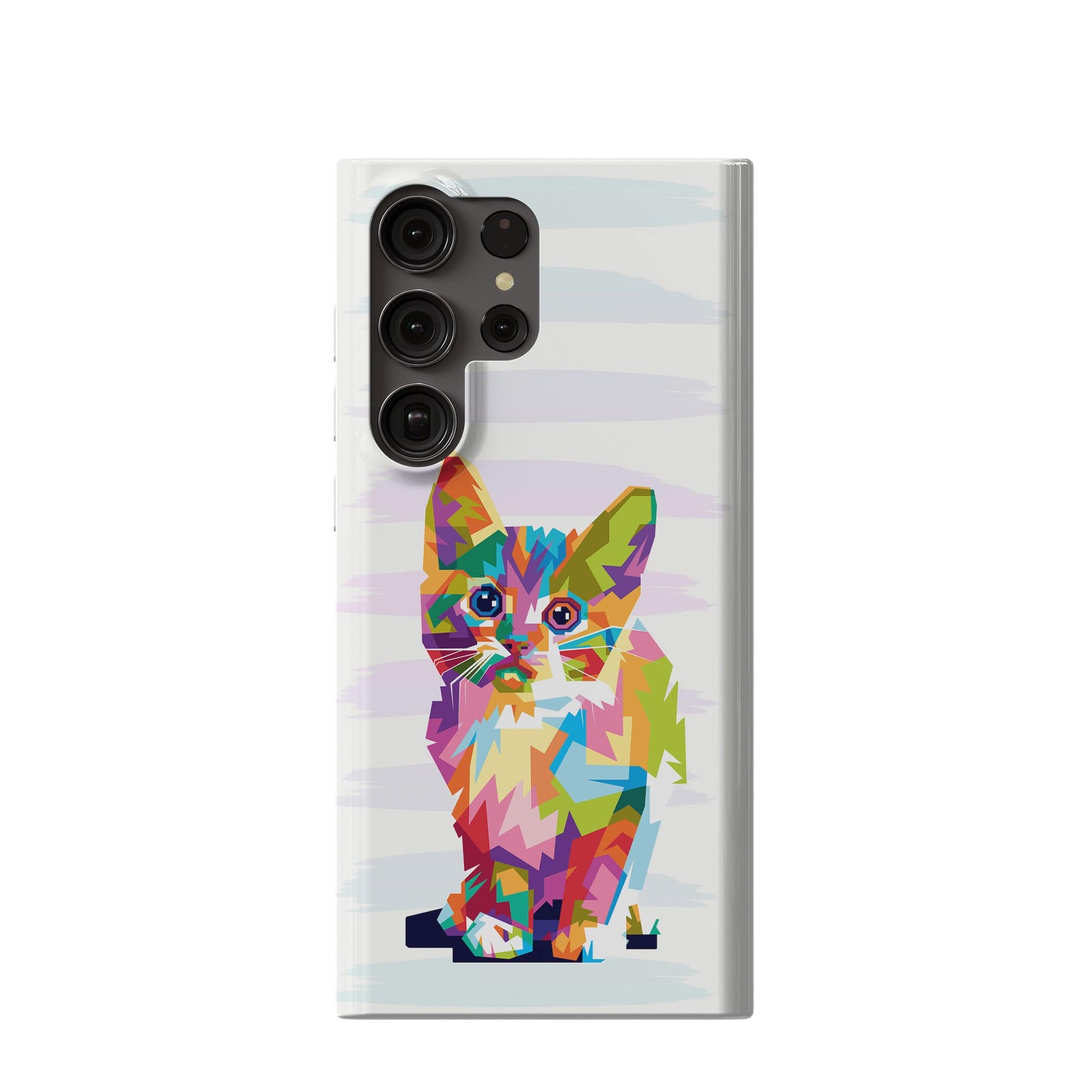 Fractal Canvas | Abstract Cat Samsung Case