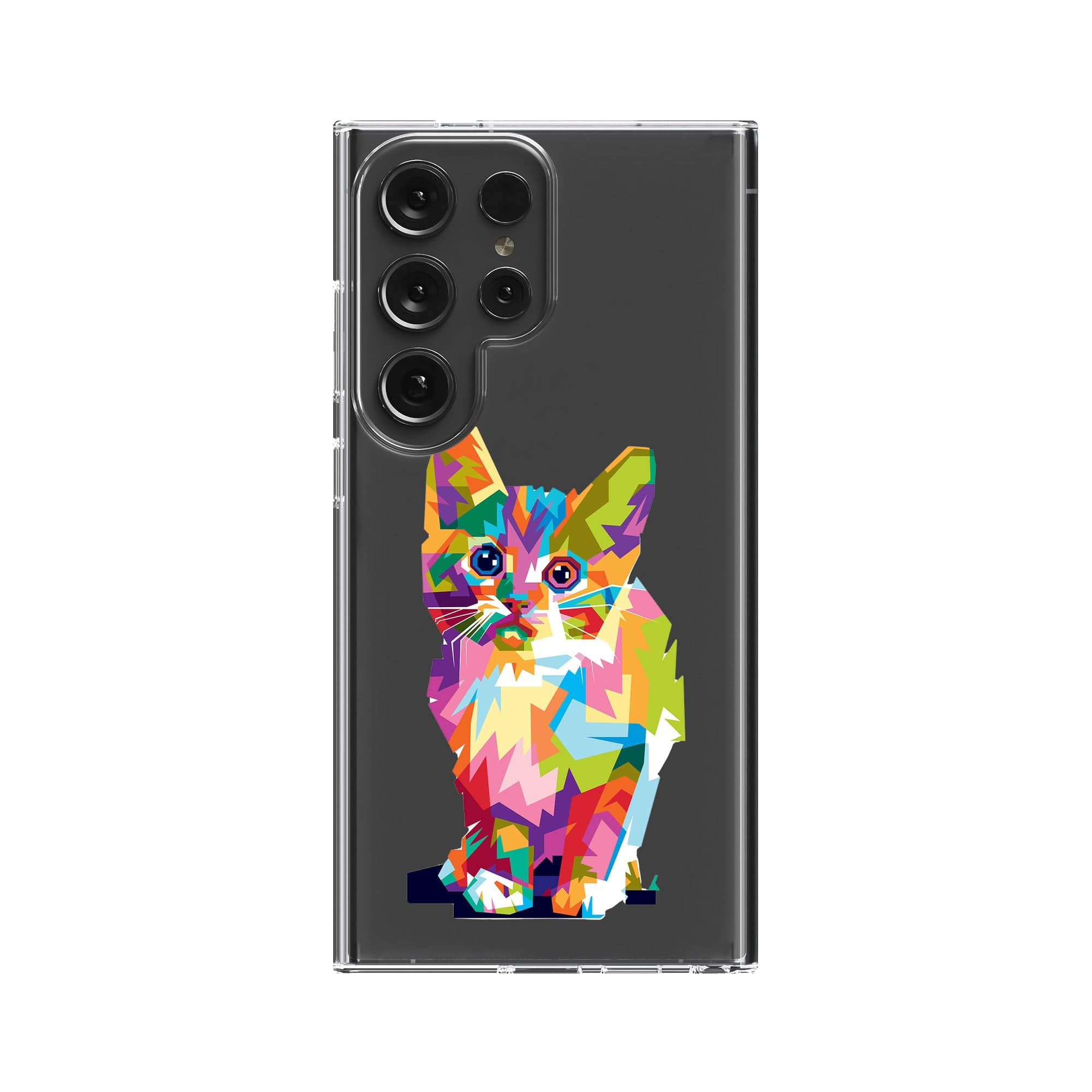 Fractal Canvas | Abstract Cat Samsung Case