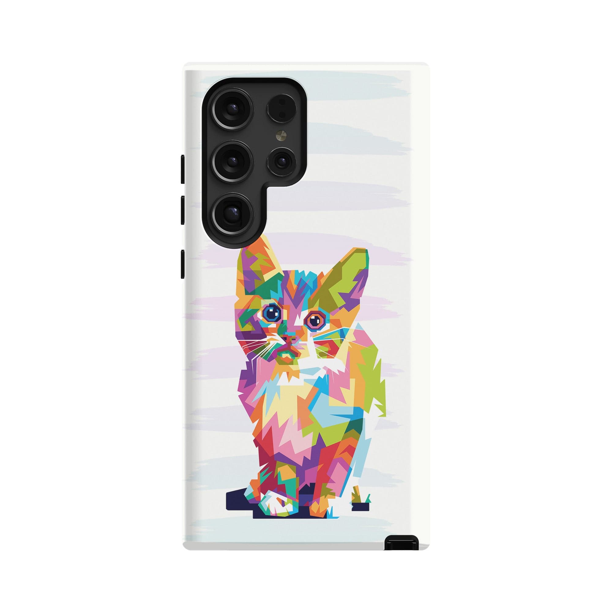 Fractal Canvas | Abstract Cat Samsung Case