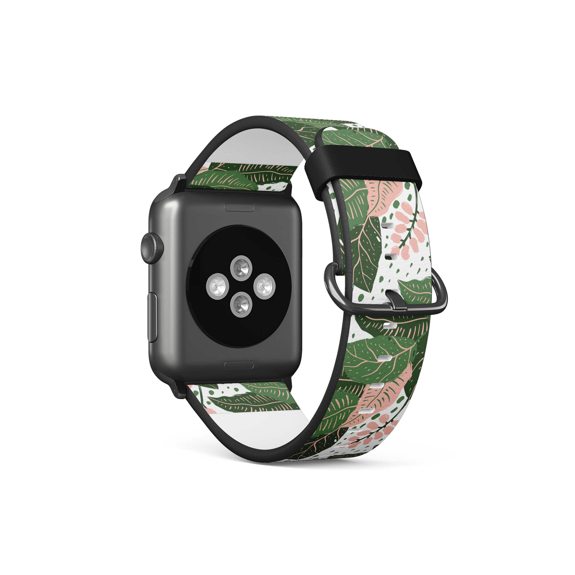 Laying in the Shade | Tropical Leaves Floral Apple Watch Band