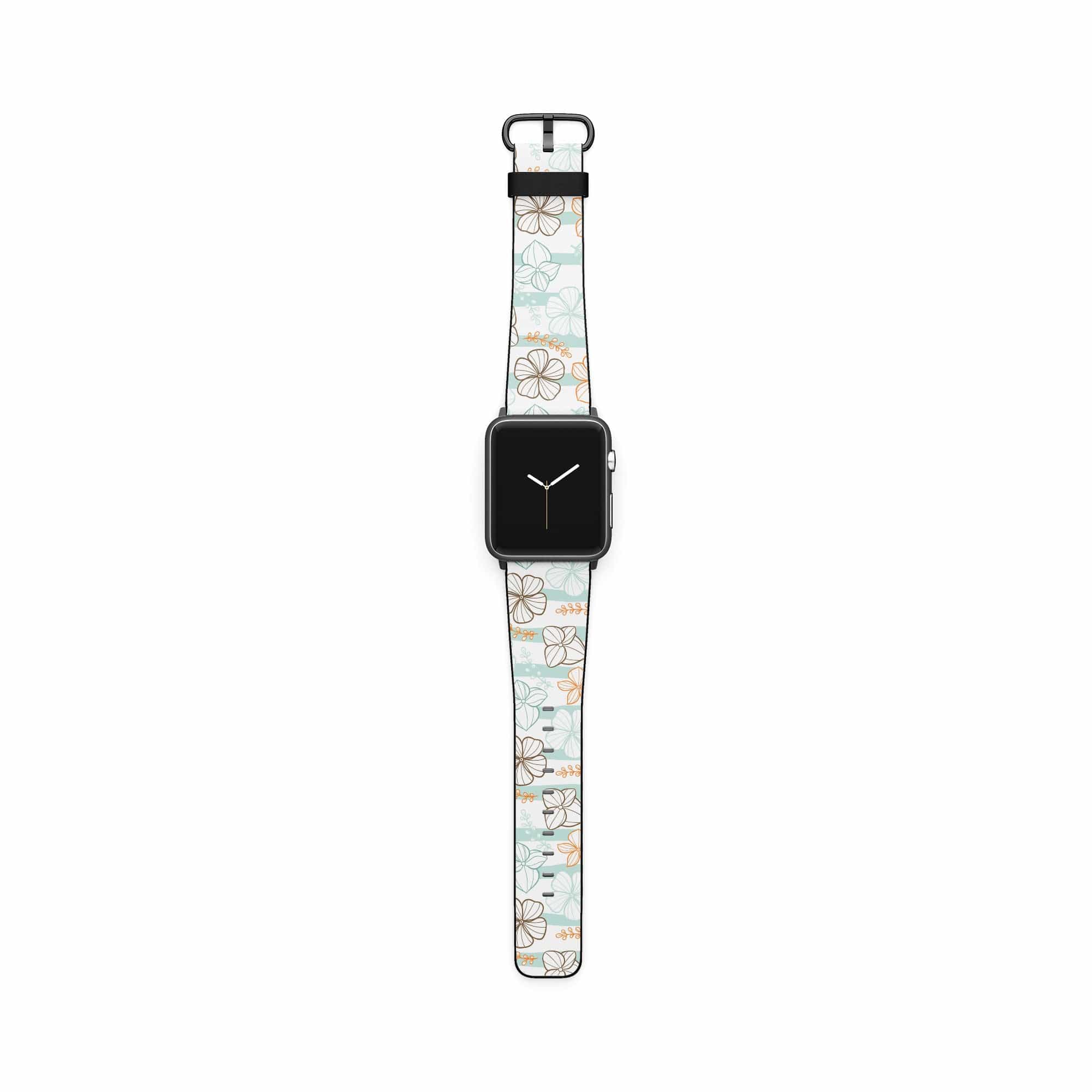 Morning Surf | Aquatic Flowers Floral Apple Watch Band