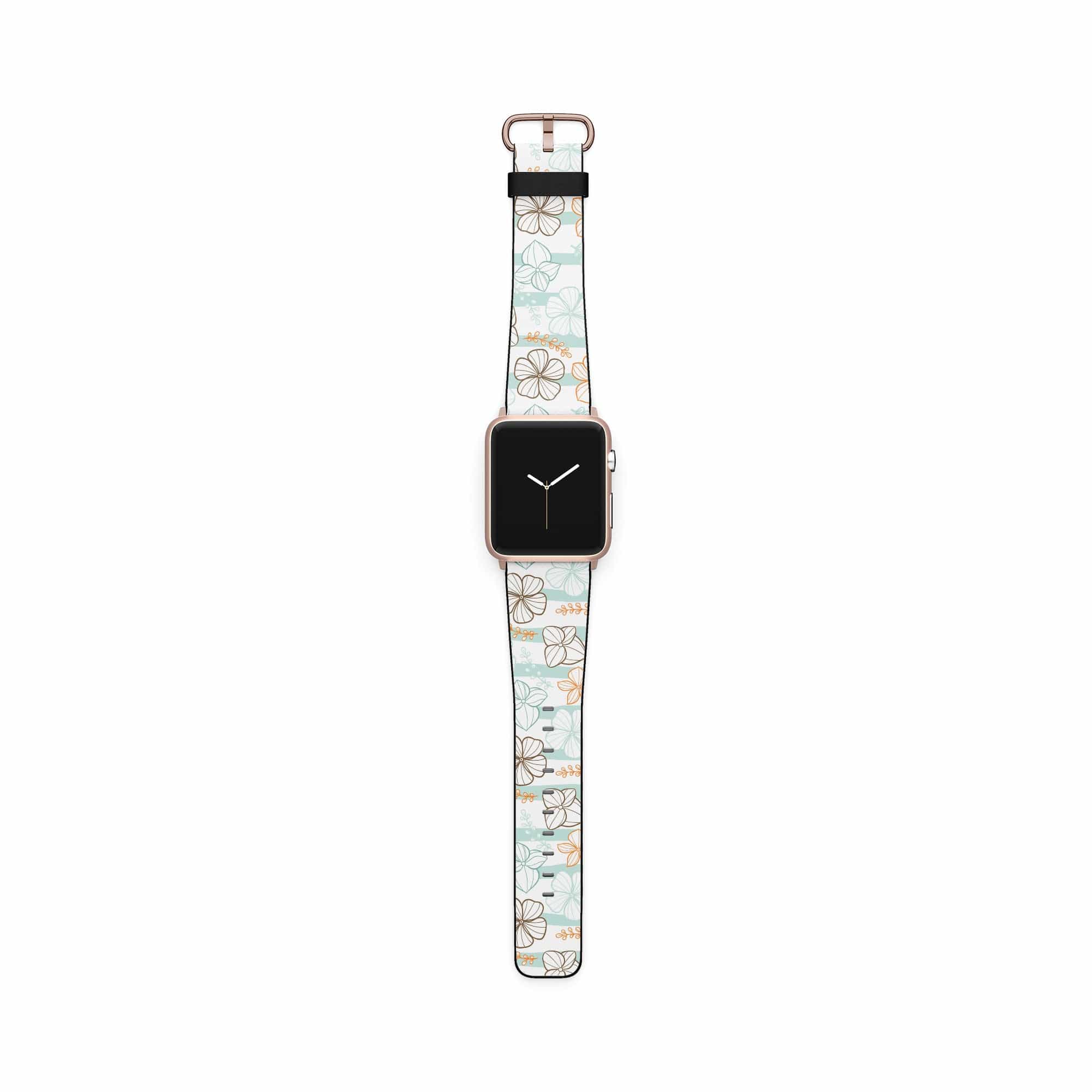 Morning Surf | Aquatic Flowers Floral Apple Watch Band