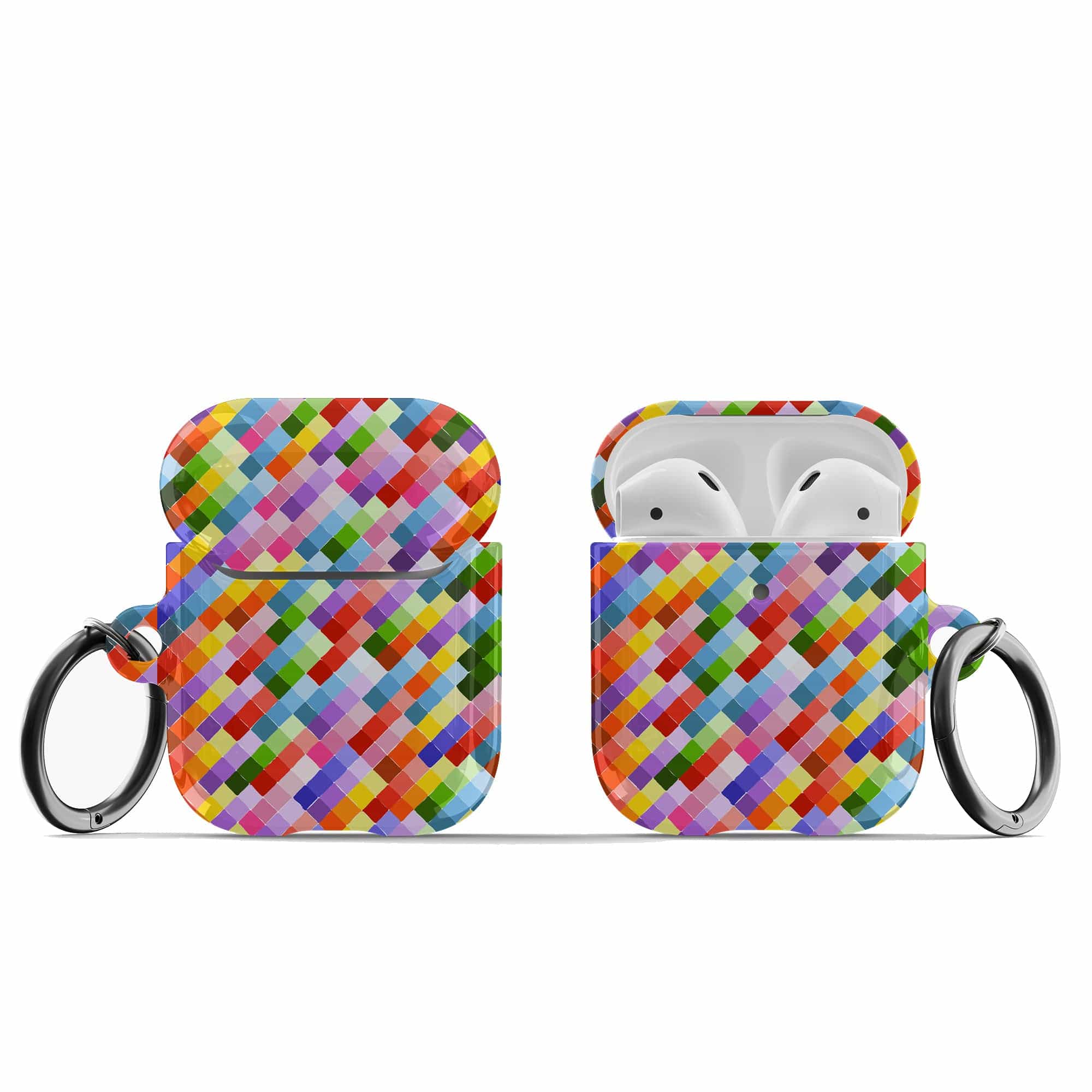 Rainbow Brick Roads | Colorful Mosaic Pattern Apple AirPods Case