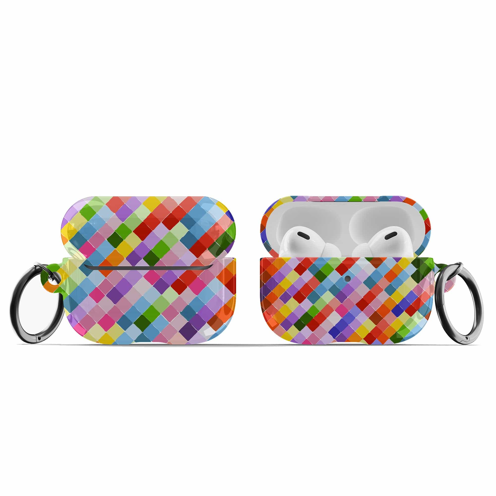 Rainbow Brick Roads | Colorful Mosaic Pattern Apple AirPods Case