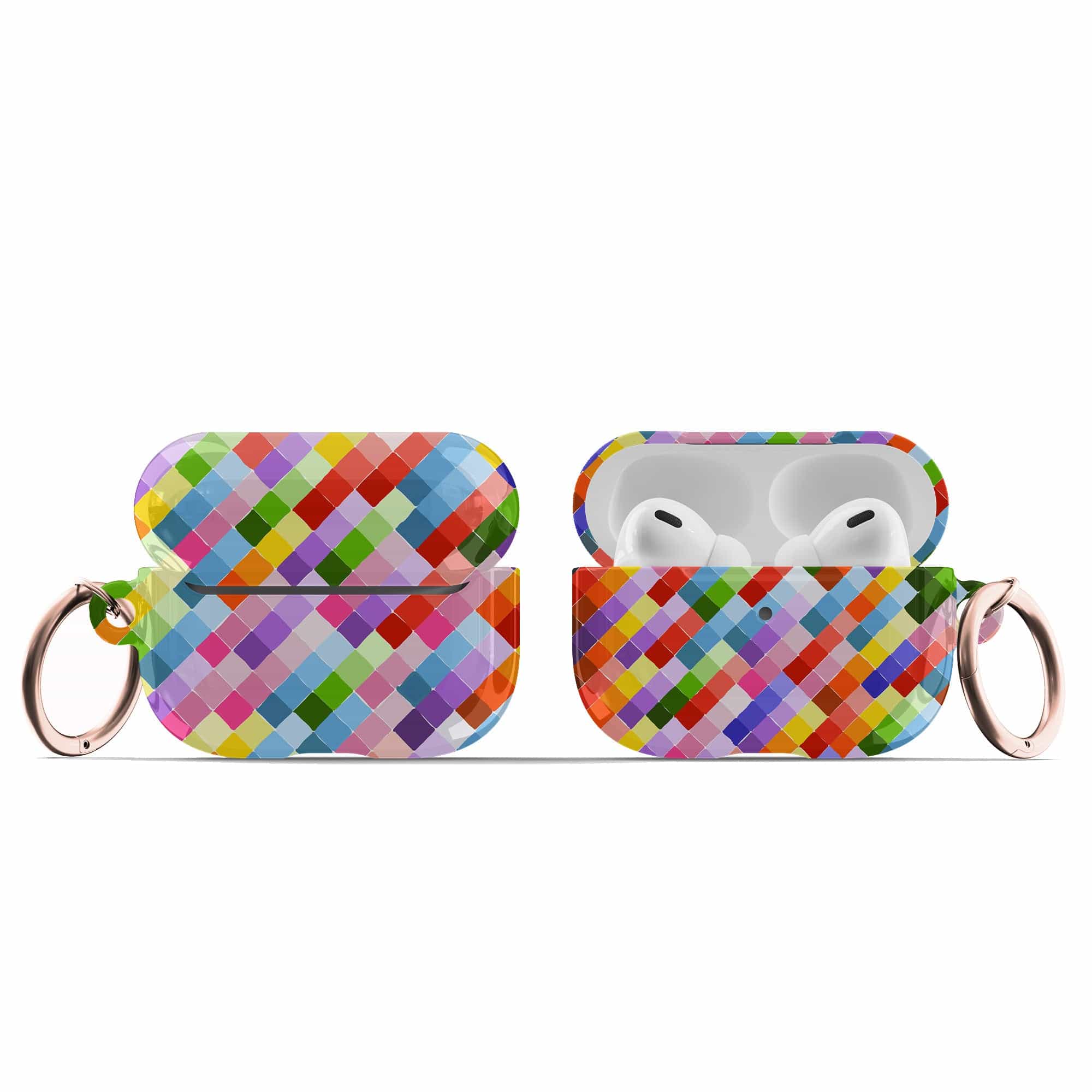 Rainbow Brick Roads | Colorful Mosaic Pattern Apple AirPods Case