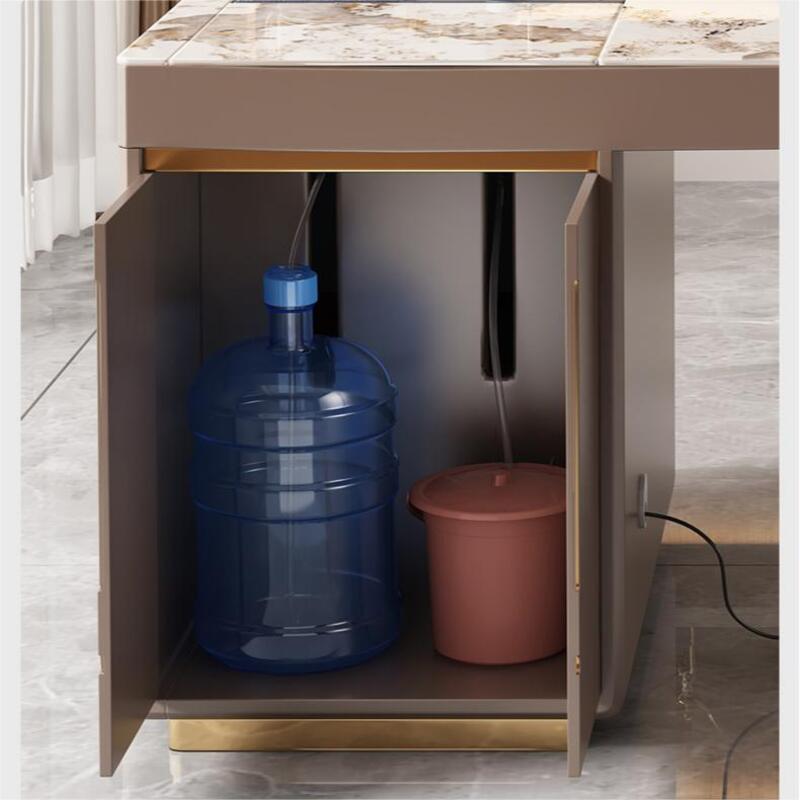 with the cabinet opened