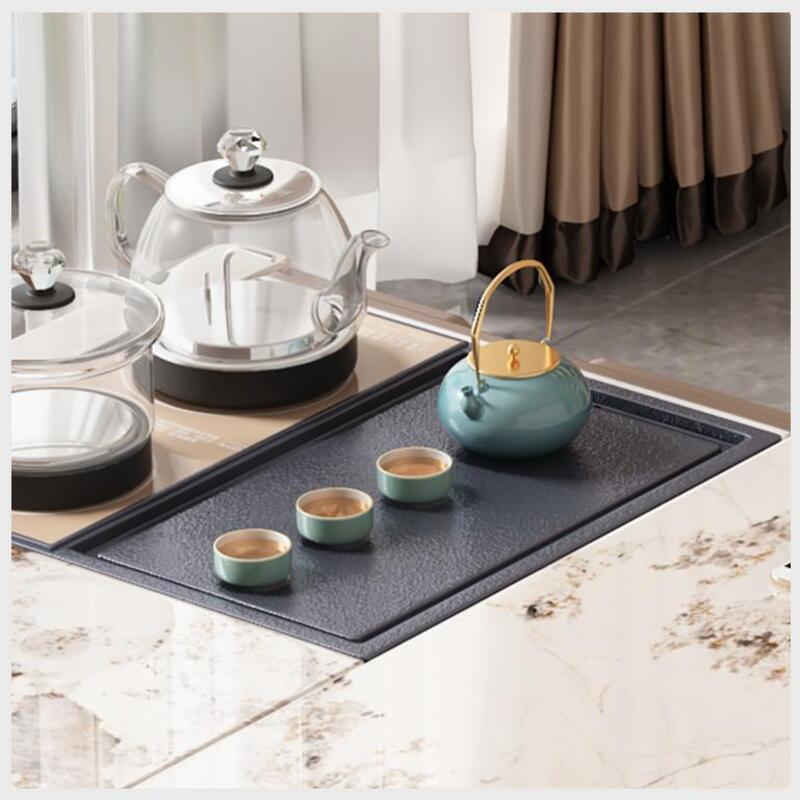 tea tray and teapot on the table